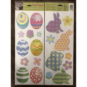 Easter Removable Bunny Egg Flower Wall Safe Peel & Stick Sticker Decal Decor